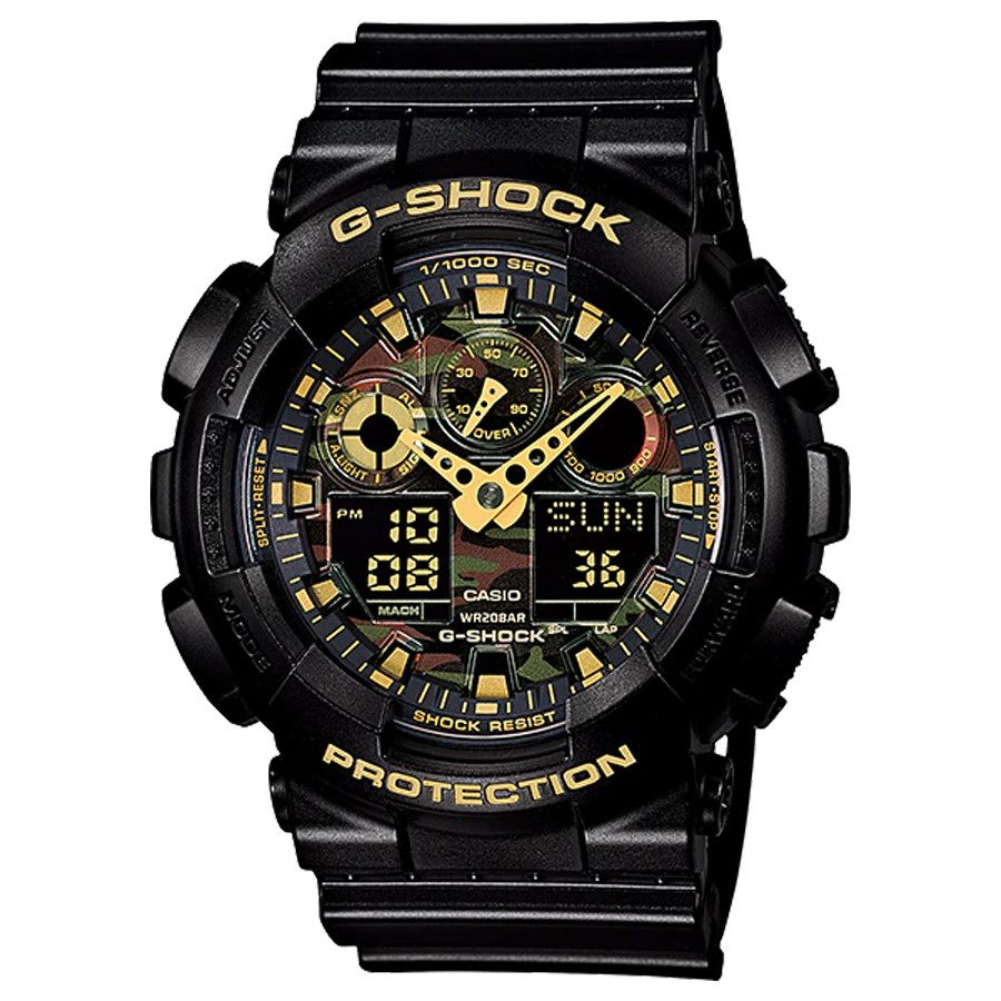 Đồng hồ nam dây nhựa Casio G-Shock chính hãng GA-100CF-1A9DR