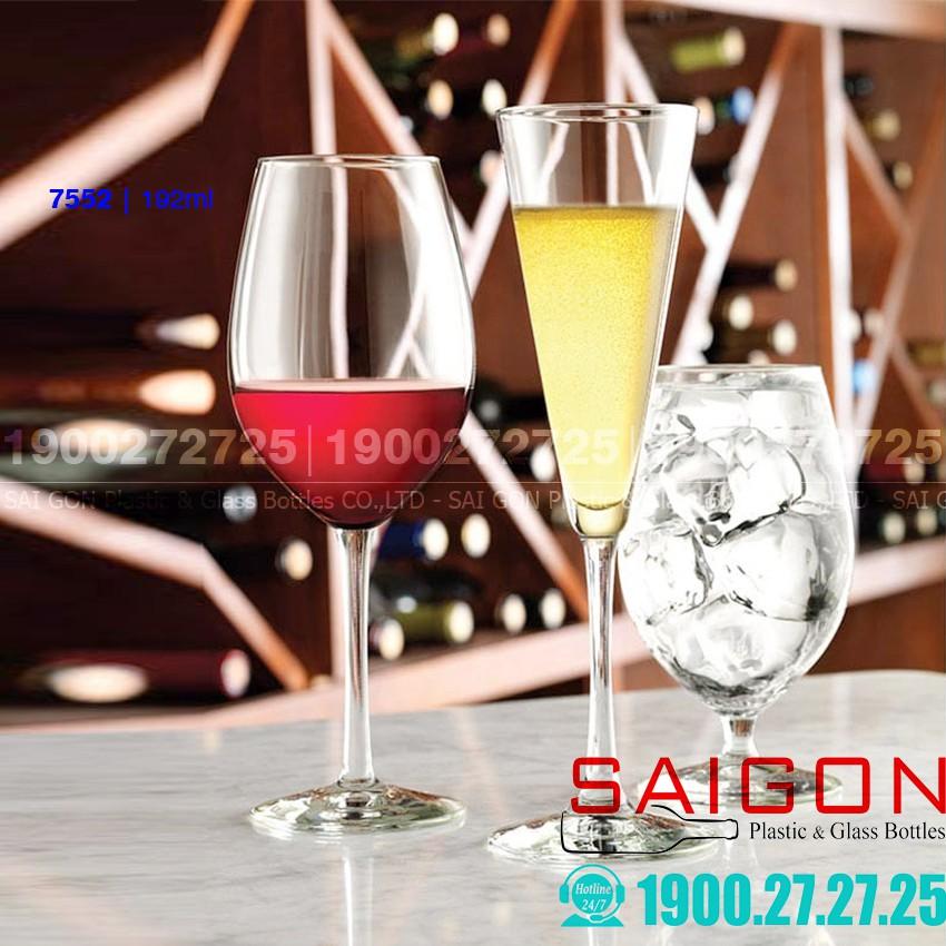 Ly Thủy Tinh Libbey Vina Trumpet Flute 192ml , Thủy Tinh nhập Khẩu E.U