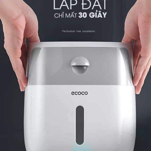 Hộp đựng giấy vệ sinh hai trong một ecoco mẫu mới mã 02 hot hit