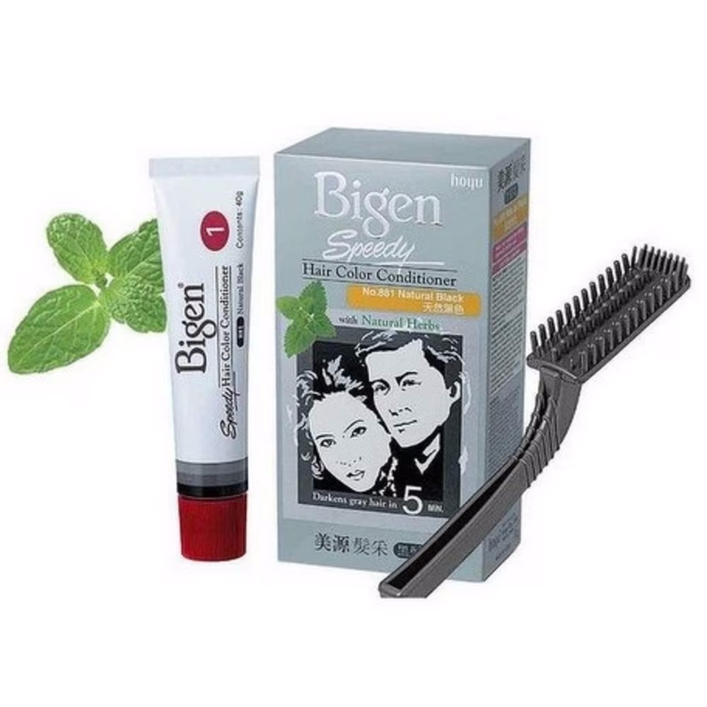 Kem Nhuộm Tóc Phủ Bạc Bigen Speedy Hair Color Conditioner 40g+40g