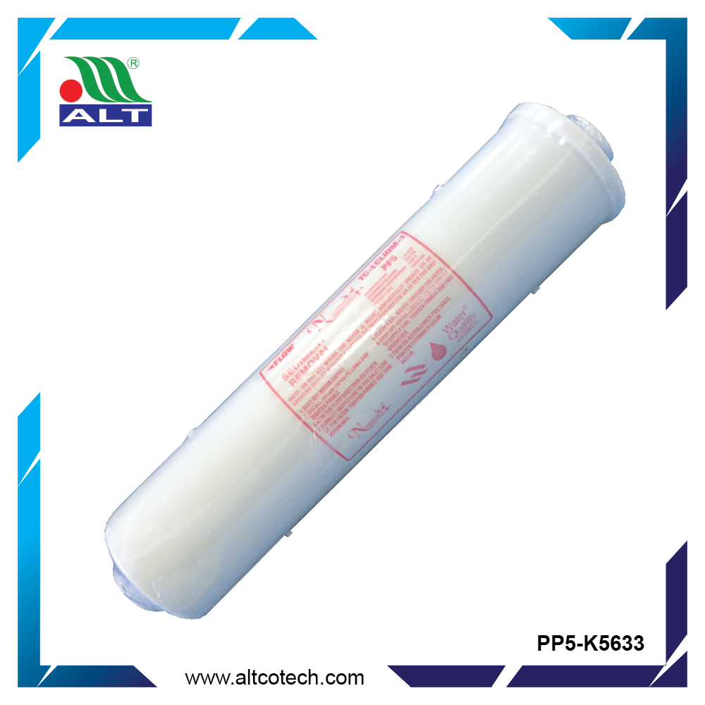 Lõi lọc nước liền vỏ PP 1micron K5633 hàng nhập khẩu Đài Loan