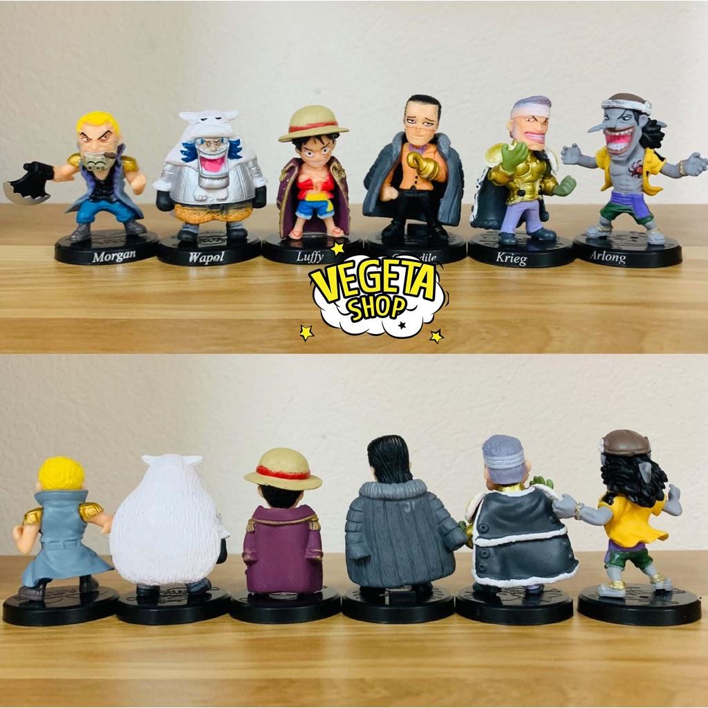 Mô hình One Piece - Luffy Rucci Kuro Shanks Buggy Enel Crocodile Wapol Moriah Along Morgan Krieg Anime - Cao 4~5cm