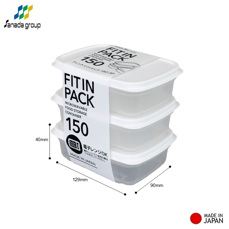 Hộp nhựa nắp dẻo Fit in Pack Nhật Bản