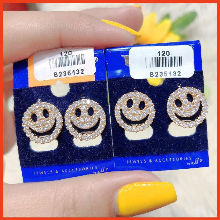 Bông Tai Hình Mặt Cười Smile Dễ Thương