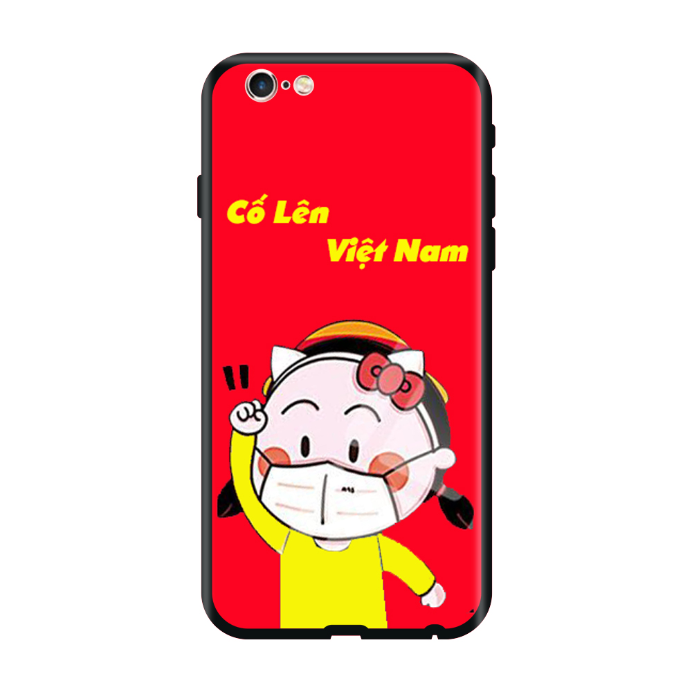 Ốp lưng Viền Dẻo TPU cho điện thoại IPHONE 6 PLUS/6S PLUS Cổ Vũ Cố Lên Việt Nam Mẫu 1