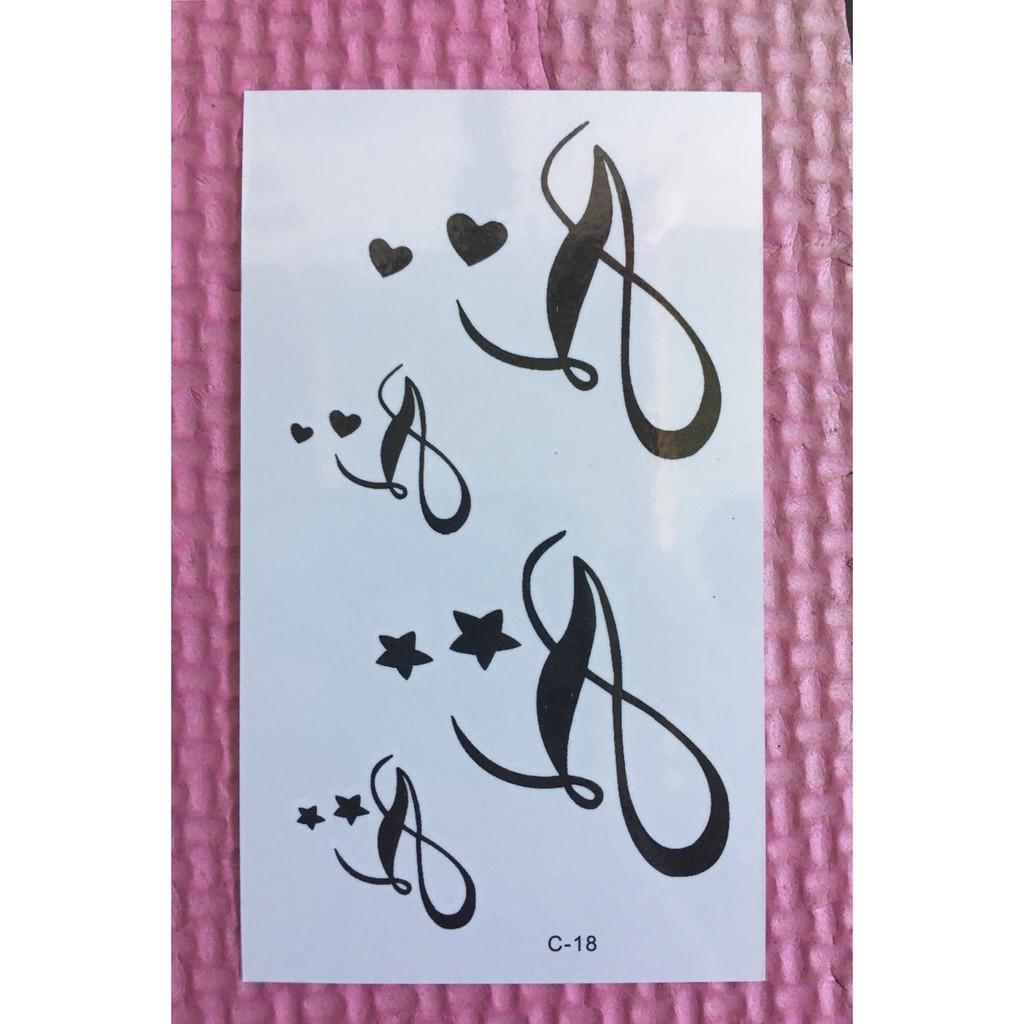 Combo 5 tấm xăm dán tatoo