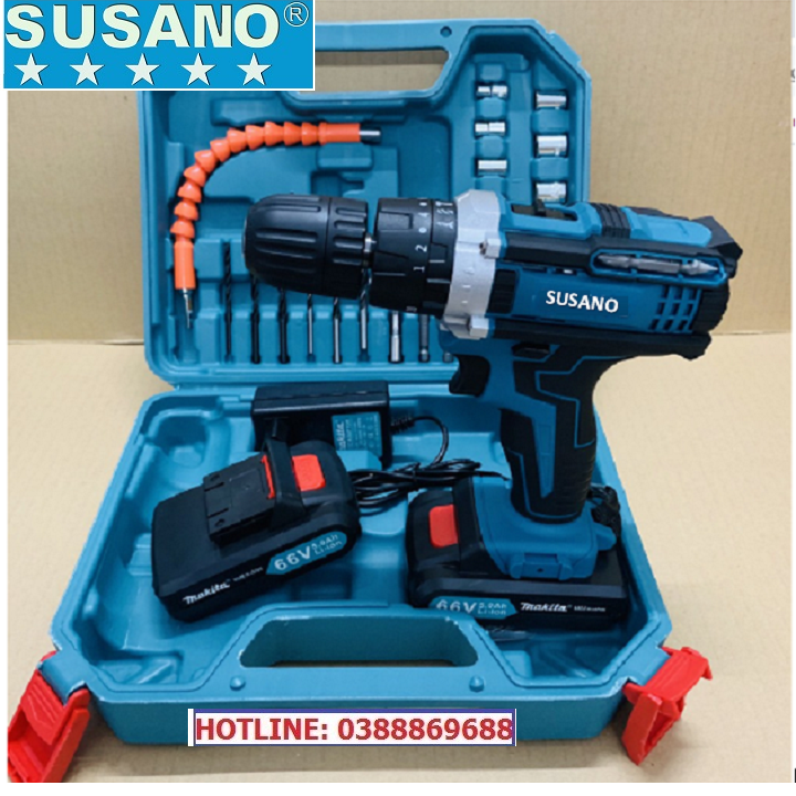Máy khoan pin SUSANO 36V 3 chức năng- Tặng bộ phụ kiện 24 chi tiết, Lõi đồng, Máy bắn vít cầm tay