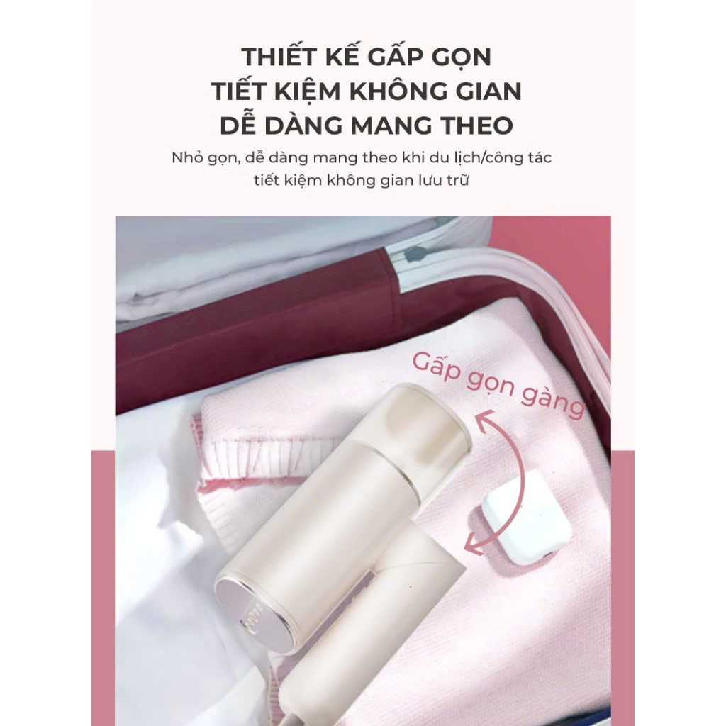 Bàn ủi hơi nước cầm tay gấp gọn KONKA LCGT-1003, công suất lớn, tạo hơi sau 10 giây, hàng chính hãng, bảo hành 1 năm