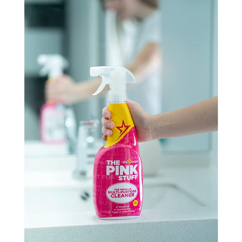 CHAI XỊT VỆ SINH ĐA DỤNG Stardrops - The Pink Stuff - The Miracle Multi-Purpose Spray, VEGAN - AN TOÀN MÔI TRƯỜNG, 750ml