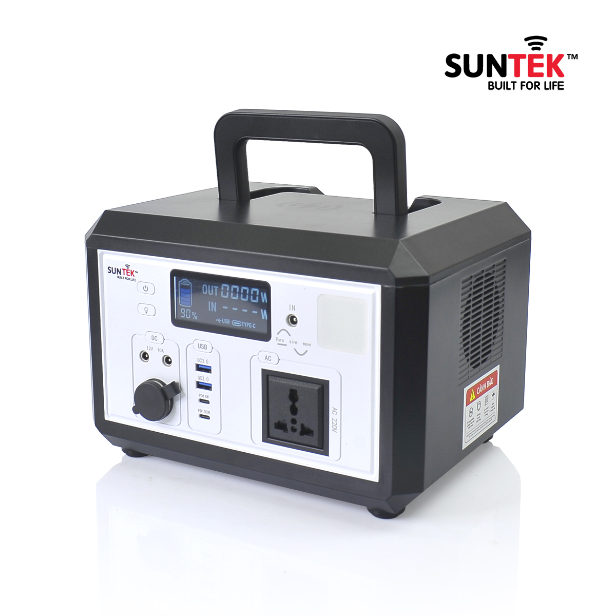 Máy Phát Điện SUNTEK SG-01 500W Sạc Bằng Năng Lượng Mặt Trời - Bảo hành 3 năm - Hàng Chính Hãng