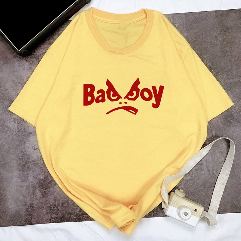Áo Thun Nữ In Chữ Bad Boy