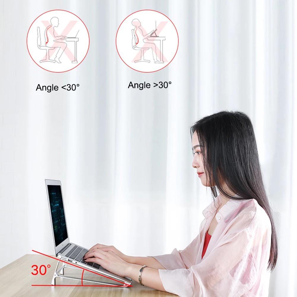 P5 Giá đỡ dựng gọn kiêm kê laptop, máy tính bảng hợp kim nhôm