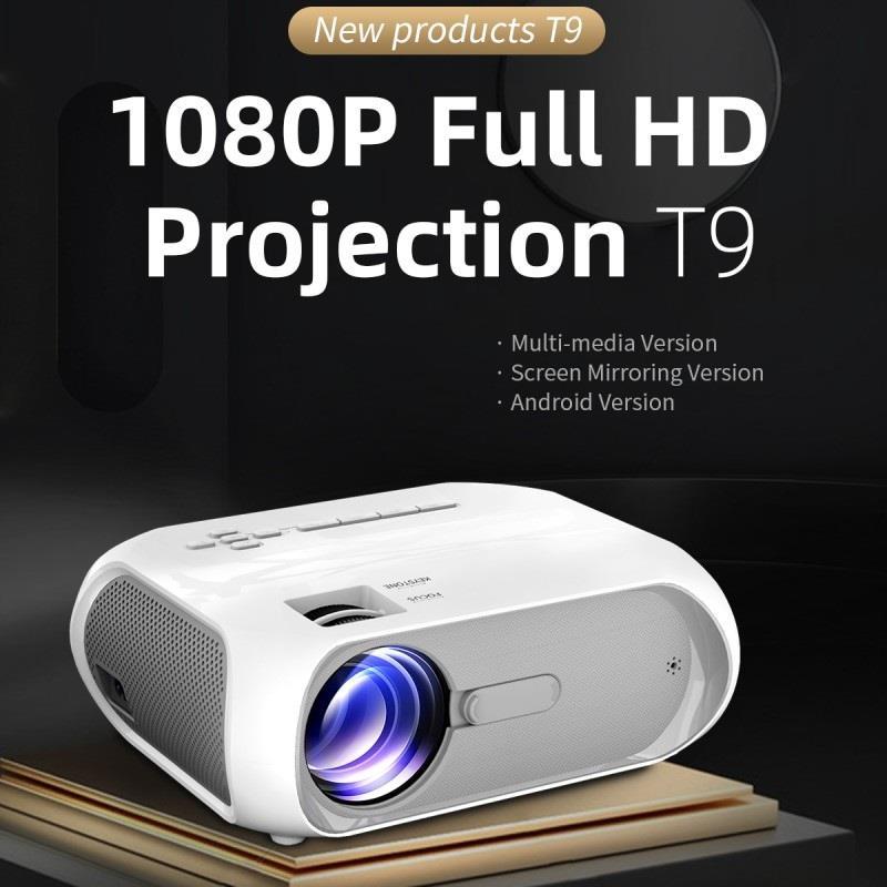Máy chiếu mini T9 mới HD 1080p Android Video Player di động Trò chơi văn phòng di động tại nhà