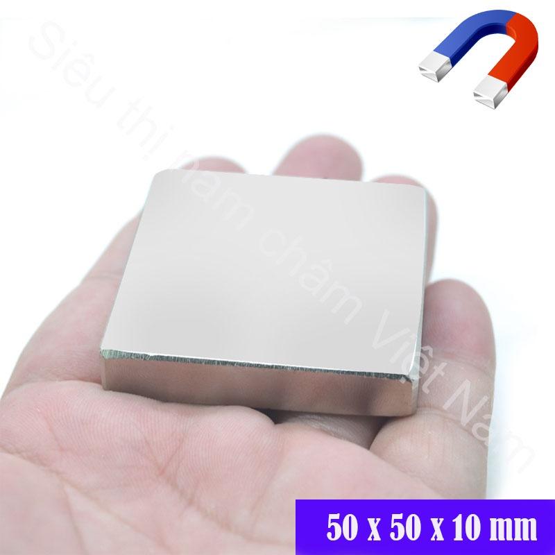 Nam châm hình vuông 50x50x10mm nam châm đất hiếm