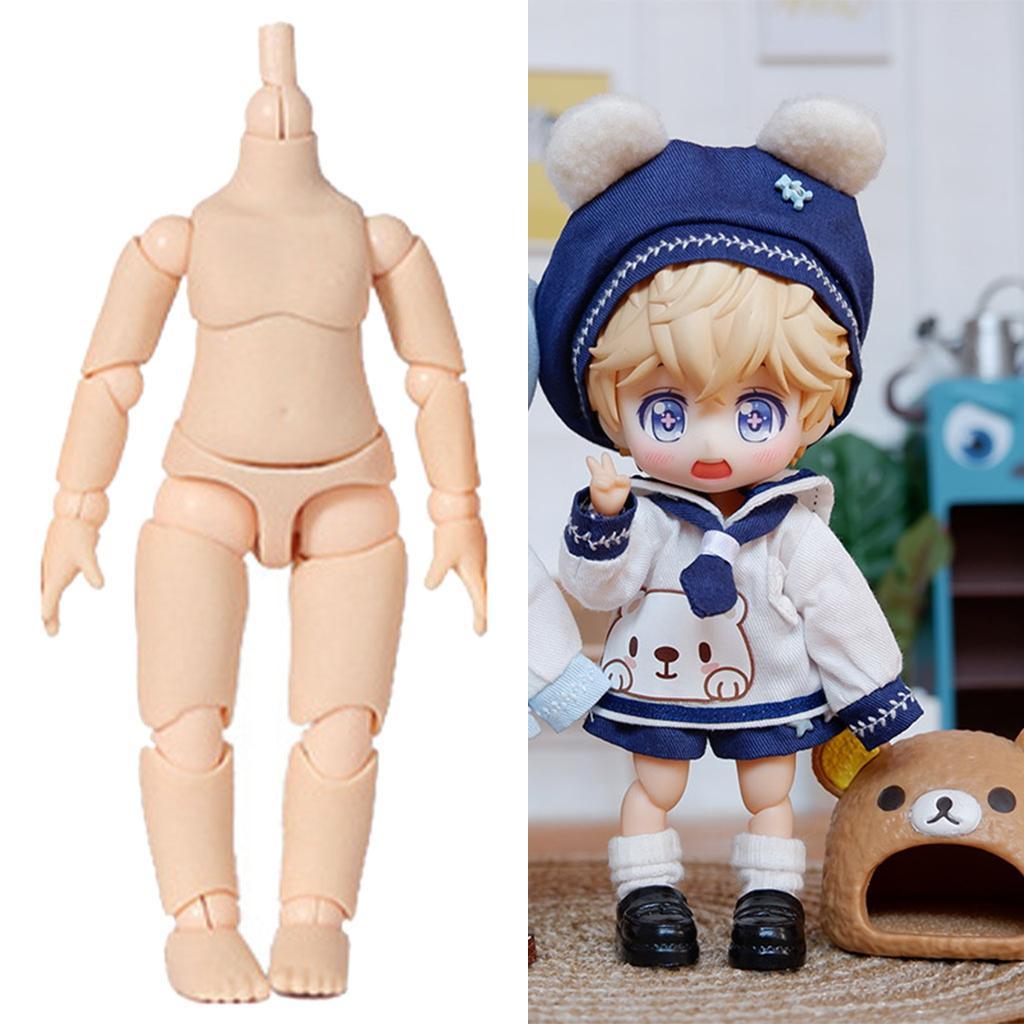 Flexible Jointed BJD Doll Body No Head Kids Toys DIY