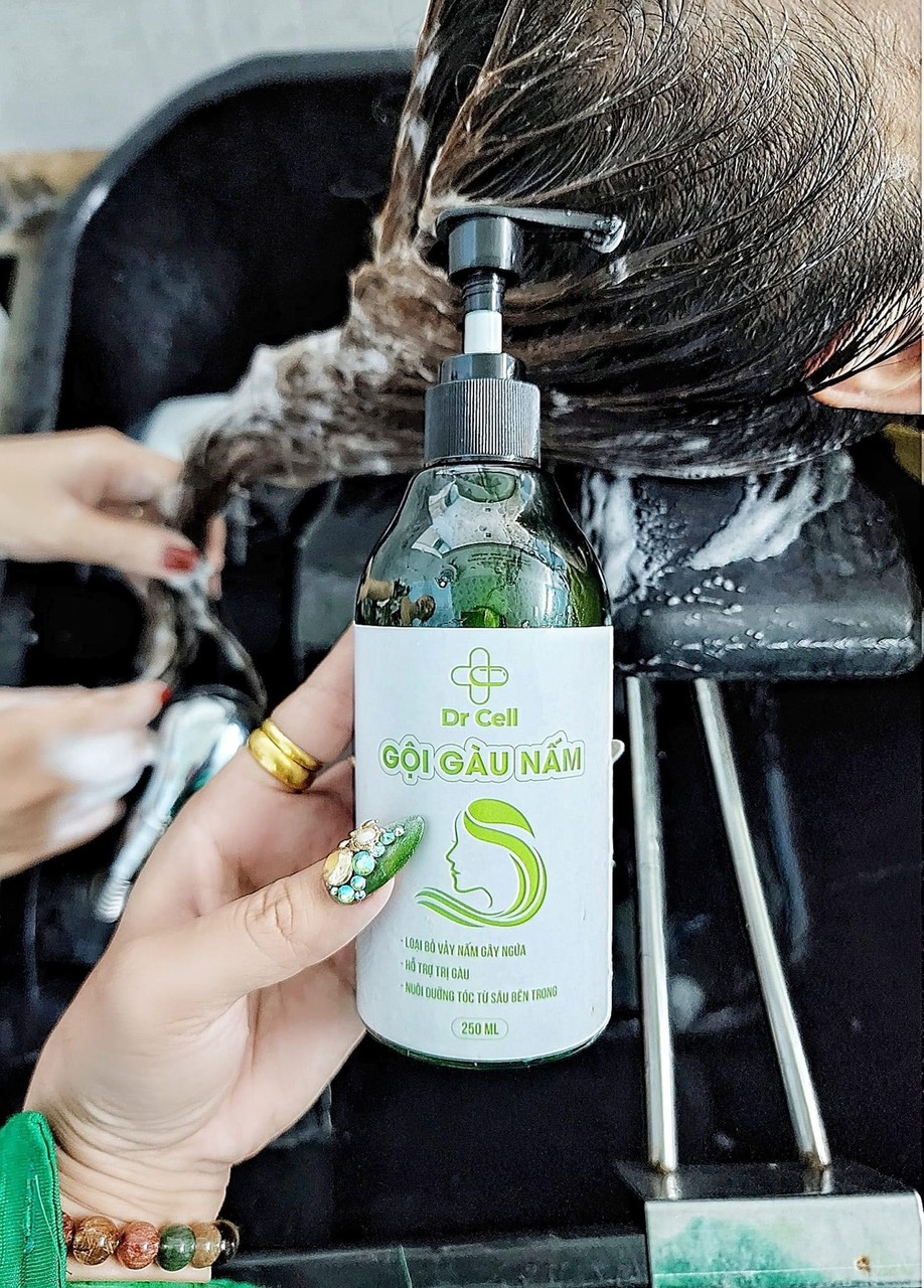 Gội Gàu Nấm Dr Cell 250ml hỗ trợ làm sạch gàu nấm da đầu dưỡng tóc hỗ trợ mọc tóc con giảm rụng tóc - Hàng Chính Hãng