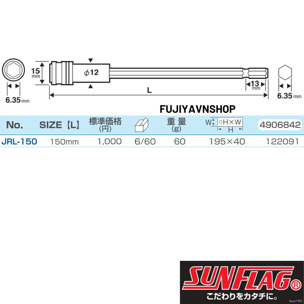 Đầu nối dài tua vít Sunflag JRL-150