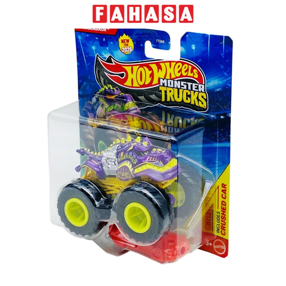 Đồ Chơi Mô Hình Siêu Xe Tải Quái Vật Monster Trucks - Hot Wheels FYJ44 - Beast Bashers