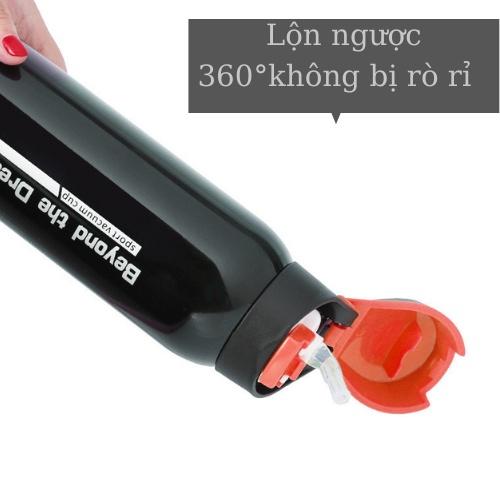 Bình Nước Thể Thao Giữ Nhiệt 500ml INOX Không Gỉ Gắn Trên Xe Đạp / Ô tô / Xe Hơi Có Ống Hút