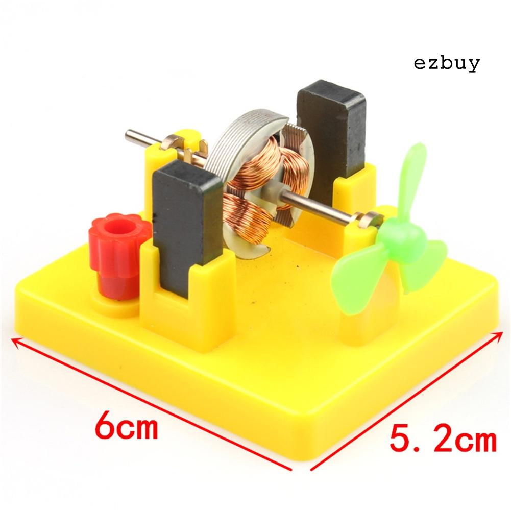 EY-Small Direct-Current Motor Model with Fan Physical Circuit Experiment Kids Toy