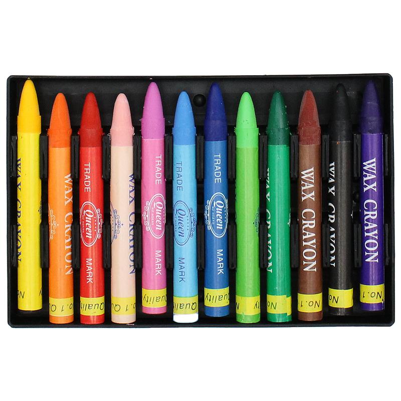 Hộp 12 Bút Màu Sáp - Queen PC-012
