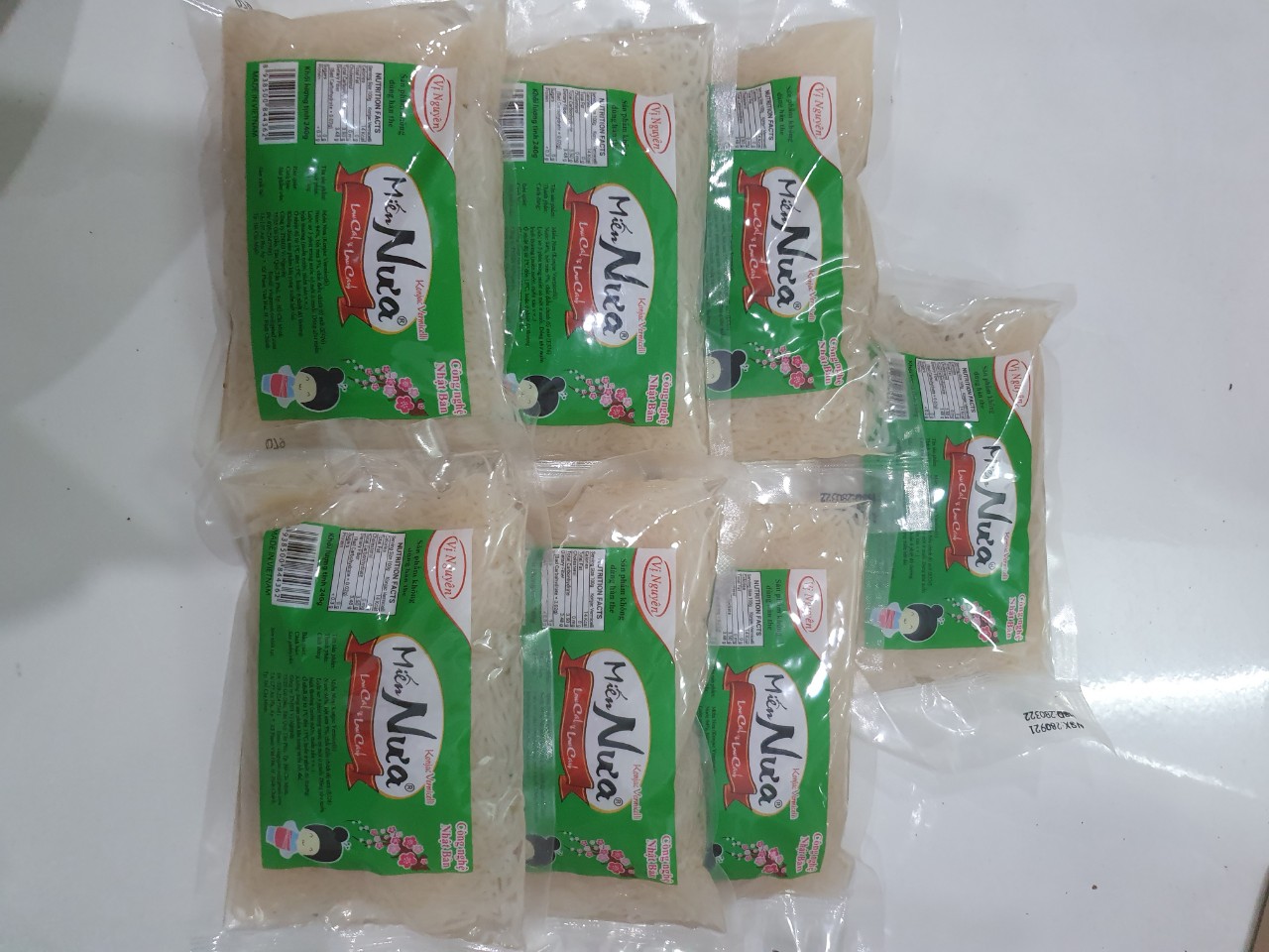 Combo 7 Gói Miến Nưa Vị Nguyên Das Keto 240g