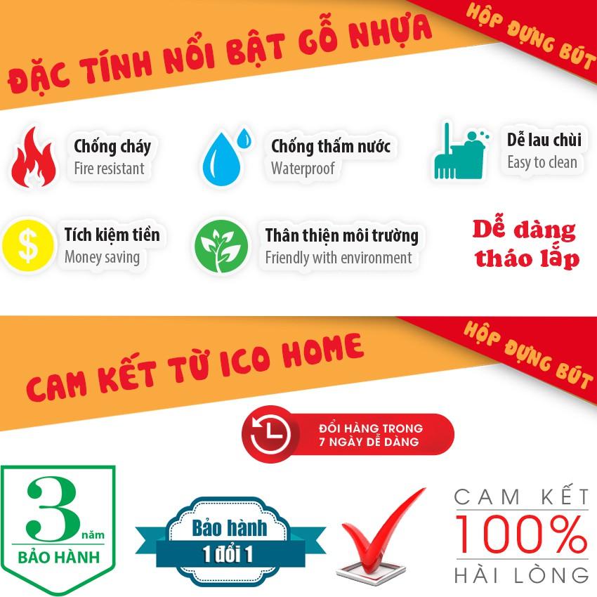 Hộp đựng bút, khay đựng bút từ tấm ván nhựa cao cấp Pima hình các con vật kute dễ thương, đẹp, màu trắng