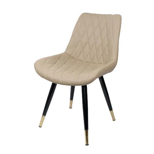 Ghế ăn chất liệu da chân thép sơn LB117