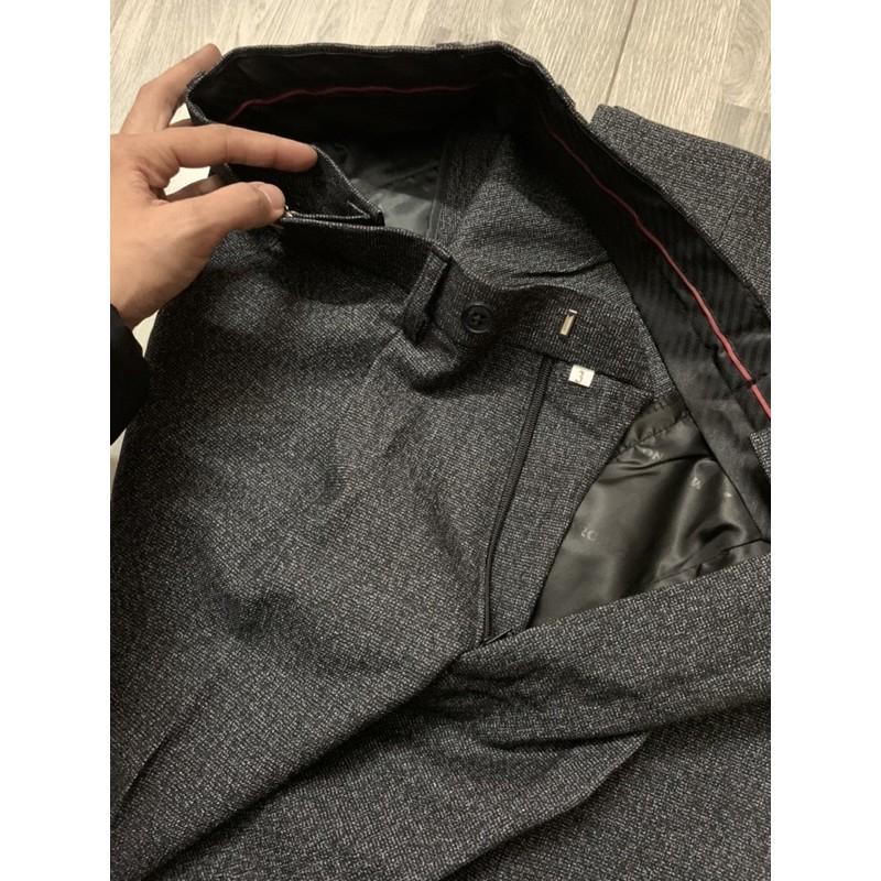 Bộ vest comple nam trung niên tối màu hàng chuẩn đẹp Shop của Nhung