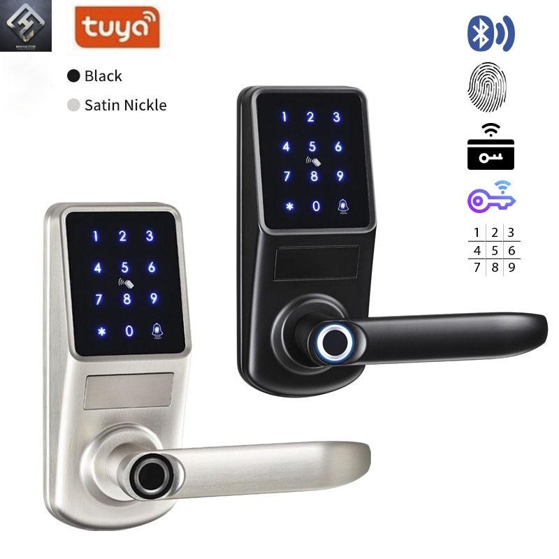 Khóa cửa vân tay thông minh chống trộm 5 cách mở cho gia đình, văn phòng. Kết nối bluetooth và wifi