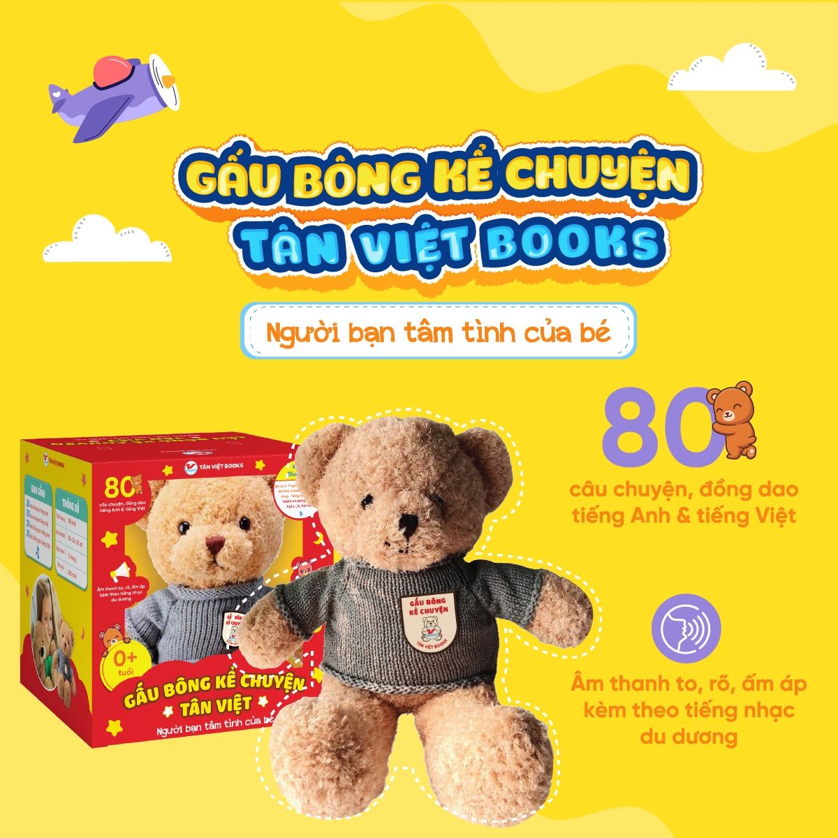 Sách Gấu Bông Kể Chuyện - Người Bạn Tâm Tình Của Bé - Tân Việt