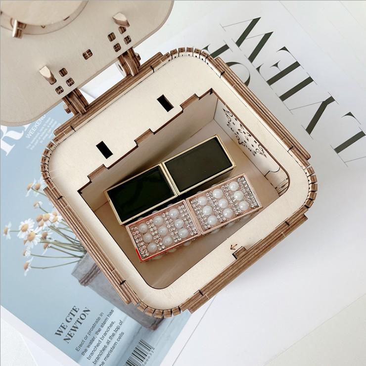 Đồ chơi lắp ráp gỗ 3D Mô hình Chuyển động Hộp trang sức Jewelry Box G609d kèm Hộp nhạc