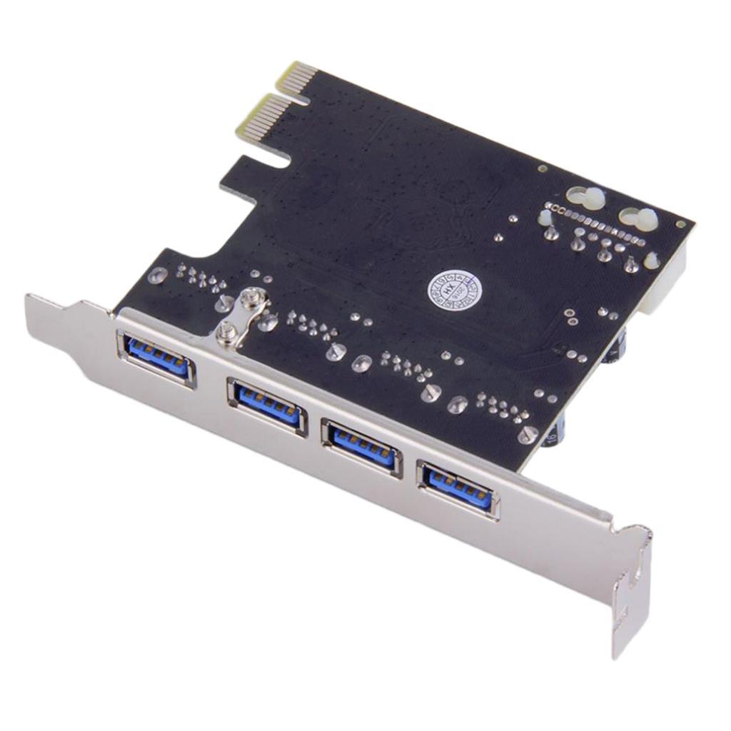 USB PCIe Card, 4-Port USB 3.0 Express Card Expansion card, PCI-E to USB
