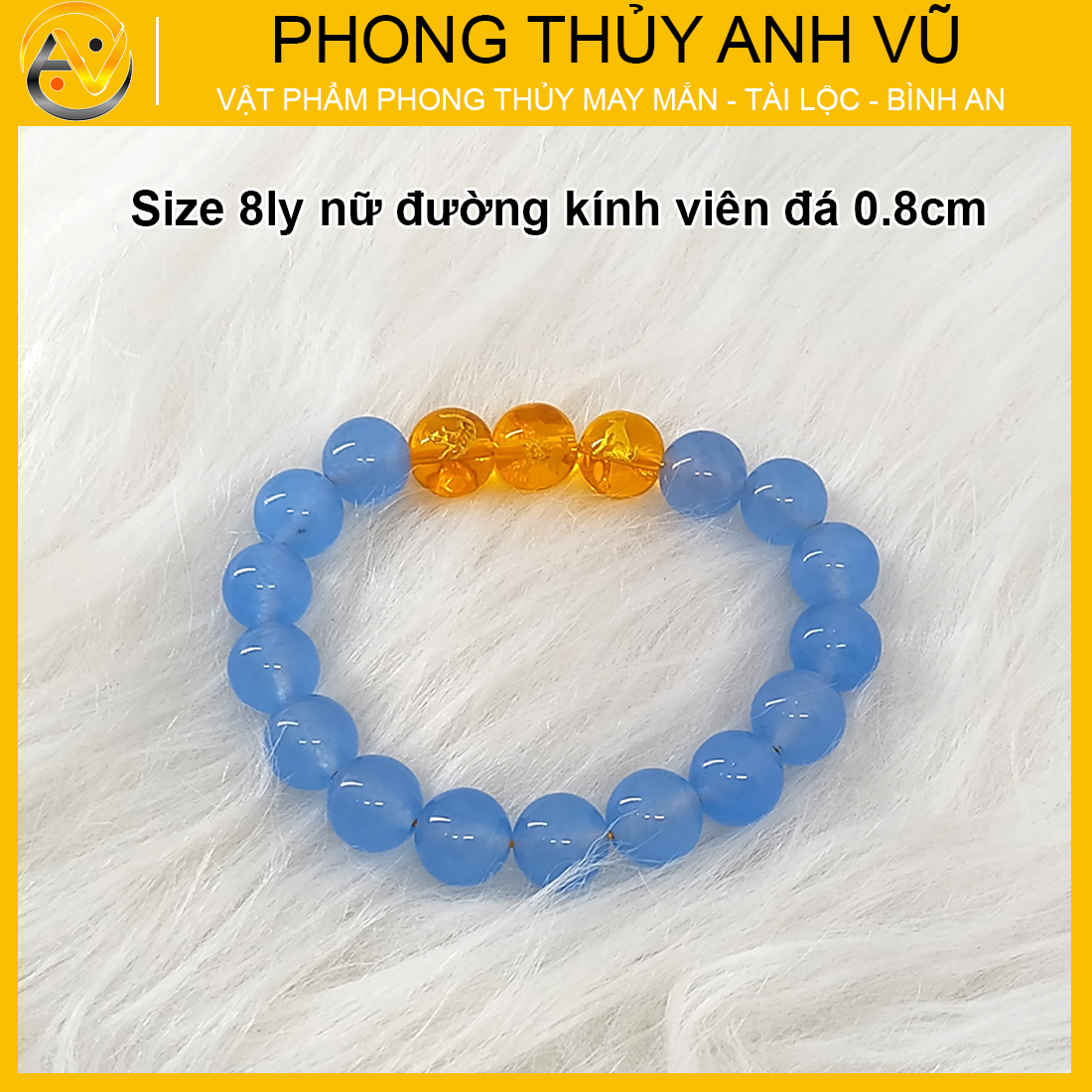 Vòng mã não xanh tự nhiên tam hợp dần ngọ tuất - size 8 10ly cho nữ mệnh thủy, mệnh mộc - có khai quang điểm nhãn may mắn tài lộc - PHONG THỦY ANH VŨ