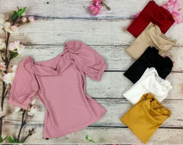 Áo thiết kế cổ đỗ tay lỡ