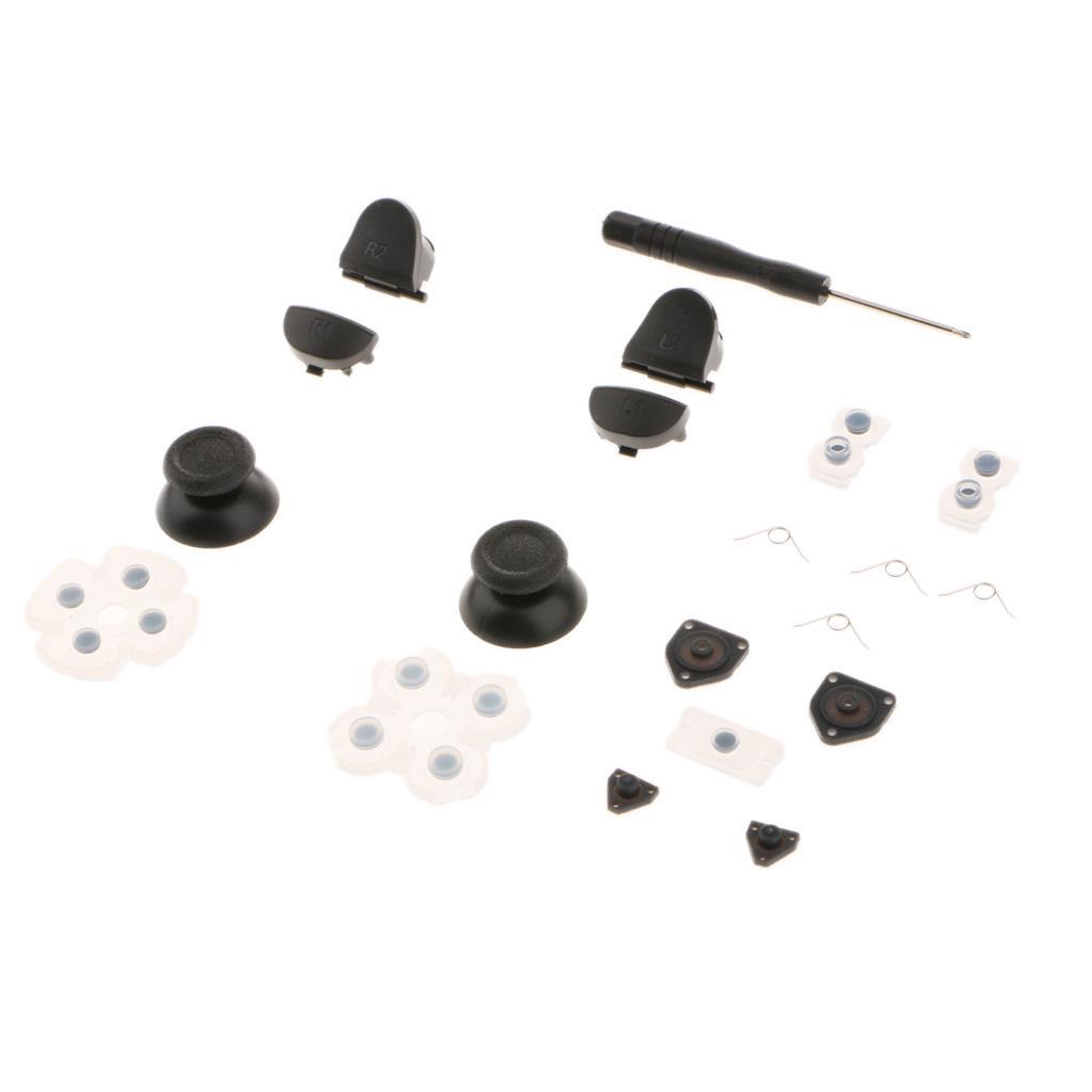 4X For Dualshock 4 PS4 Controller Buttons Thumb Stick Set Replacement