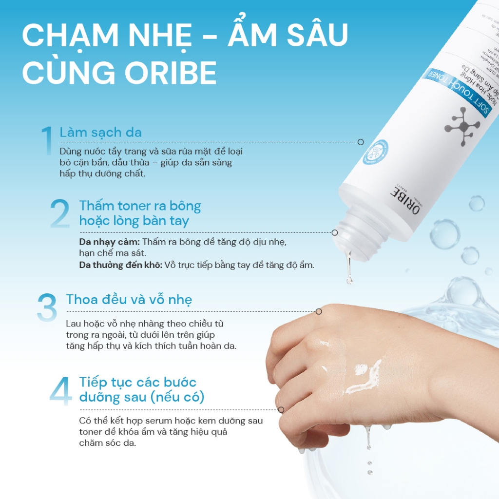 Toner cấp ẩm phục hồi da Oribe Soft Touch sáng da se khít lỗ chân lông 150ml