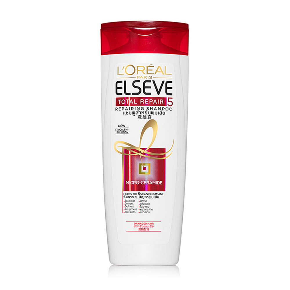 Dầu gội phục hồi tóc hư tổn L'Oreal Paris Elseve Total Repair 5 Repairing Shampoo 130ml