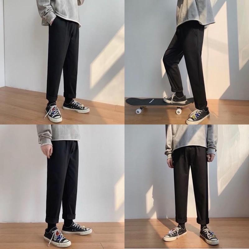 Quần Basic Thun dầy dặn Unisex Nam/Nữ Chất xịn Mịn cực đẹp dễ phối form chuẩn sang xịn