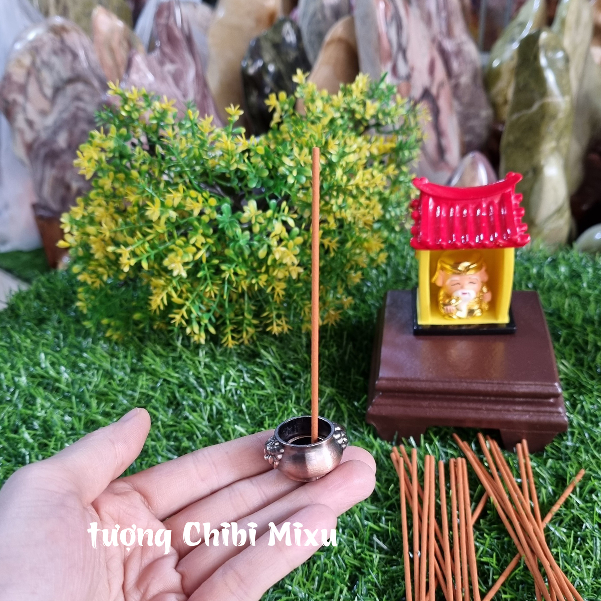 Combo Miếu Thần Tài - tặng 10 nhang