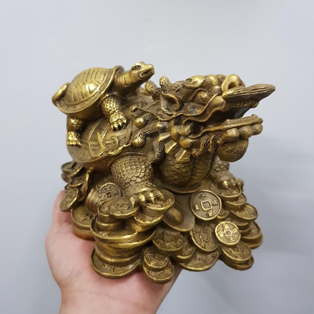 Tượng Long quy chất liệu đồng thau MS535