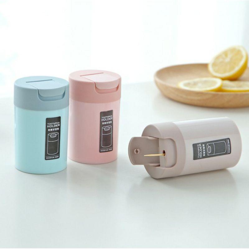 Lọ Đựng Tăm, Hạt Tiêu Bằng Nhựa Cao Cấp Màu Sắc Sang Trọng Thiết Kế Tiện Dụng