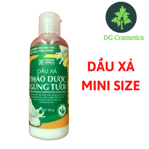 Dầu xả thảo dược gừng dừa Cocayhoala mini size dung tích 90g/chai