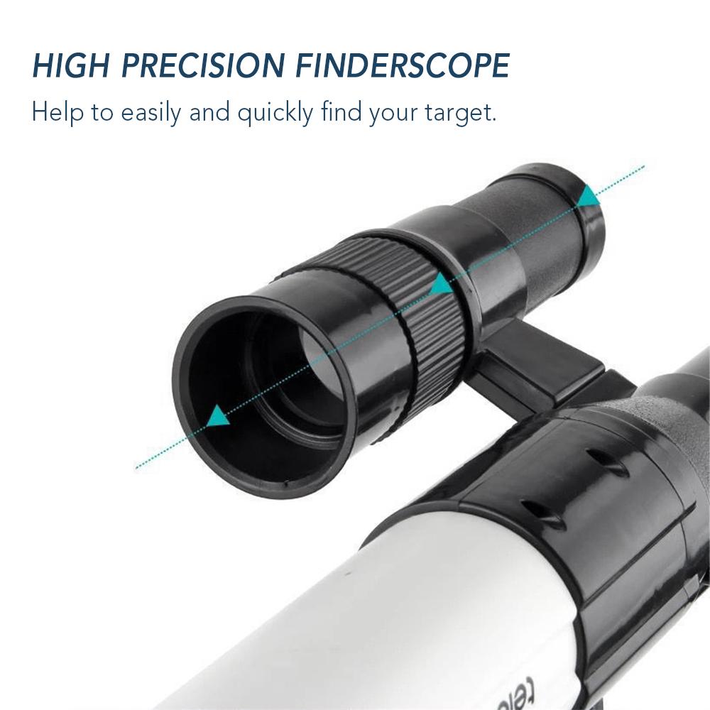 Kids Educational Telescopes with 3 Magnification Eyepieces Phone Clip for Children Beginners