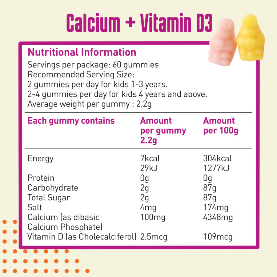 Combo 2 hũ kẹo dẻo dinh dưỡng Gumazing Gummy Vitamin D3 & Canxi + Multivitamin giúp xương chắc khỏe, tăng cường sức khỏe cho bé
