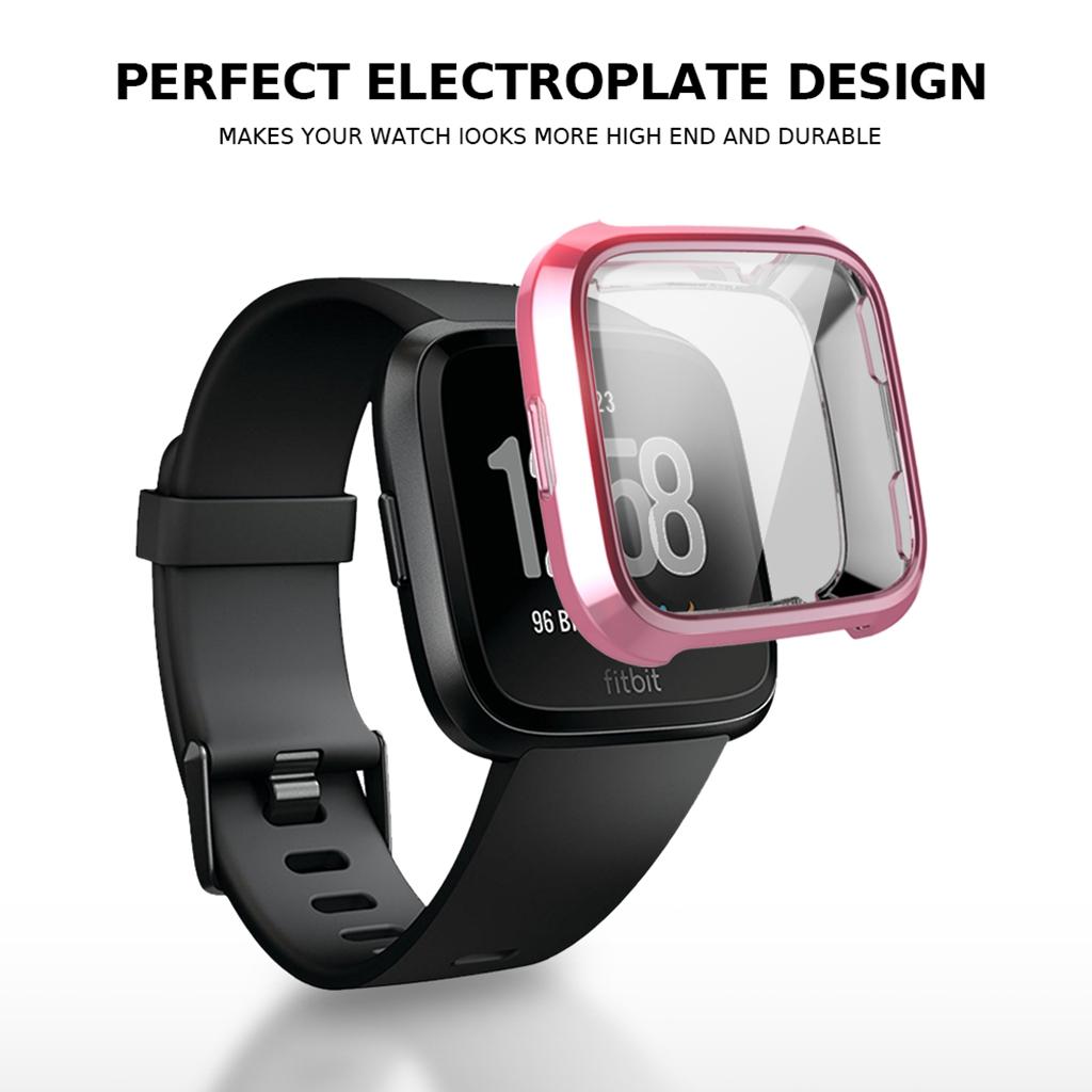 Screen Protector TPU Overall Protection Case Protector Case All-Around Protective Screen Cover for Fitbit Versa