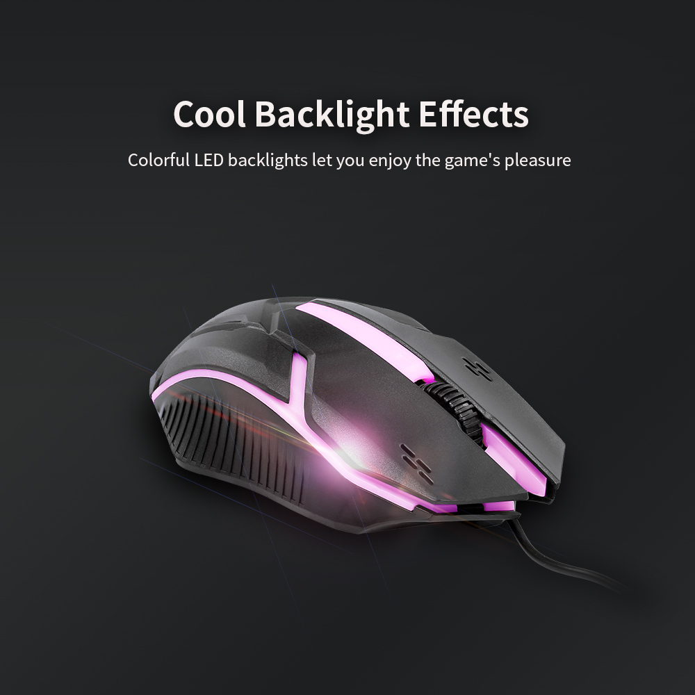 Chuột Quang Chơi Game CM-818 Có Dây 1200DPI USB Màu Đen Nhạt