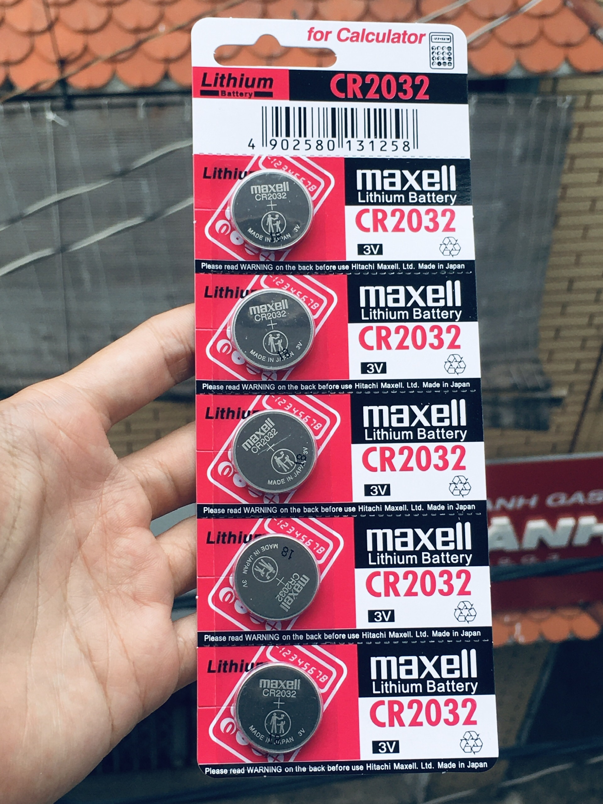 Pile Lithium Battery Maxell CR2032 3v CEMOS for calculator