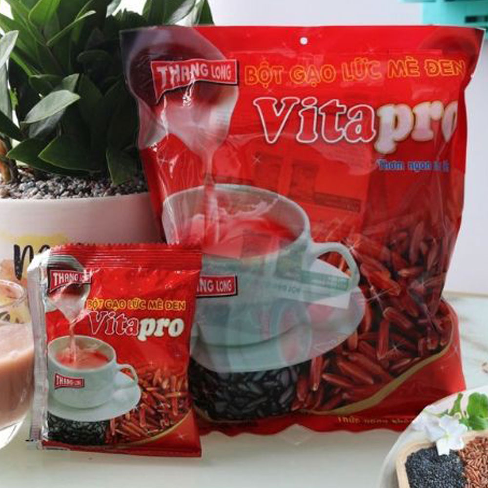 Bột Gạo Lức Mè Đen Vitapro 300gr, Thơm Ngon Uống Liền – Hàng Chính Hãng