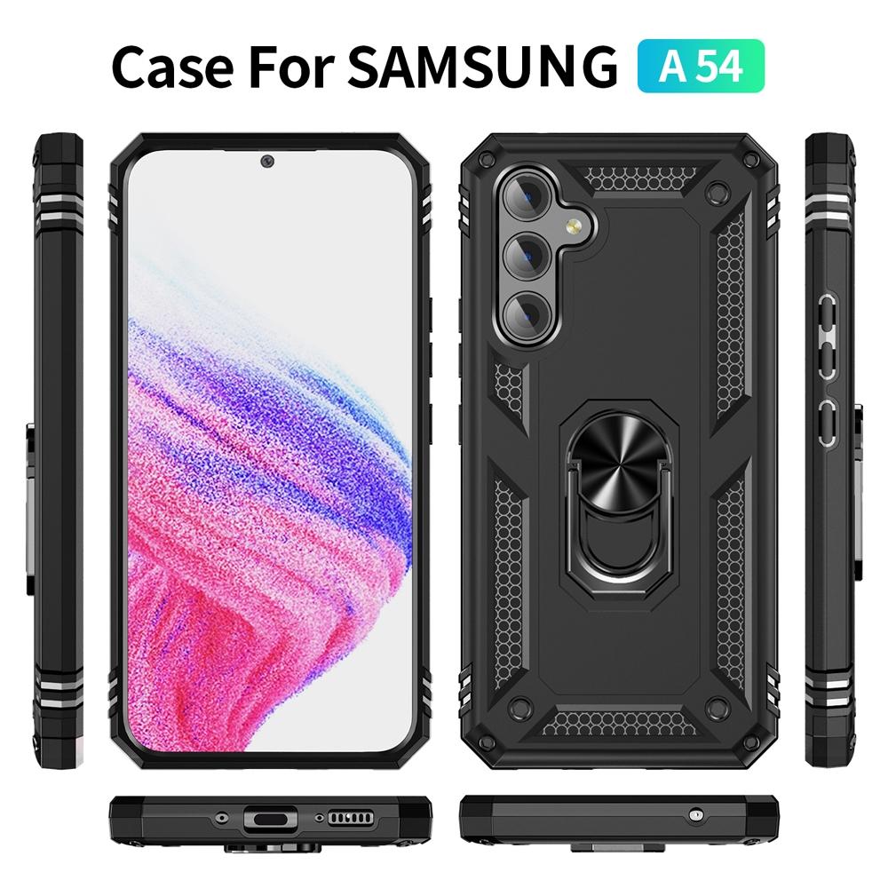 Ốp lưng cho Samsung A54 5G chống sốc 2 lớp kèm nhẫn iring làm giá đỡ cho Samsung A54 5G